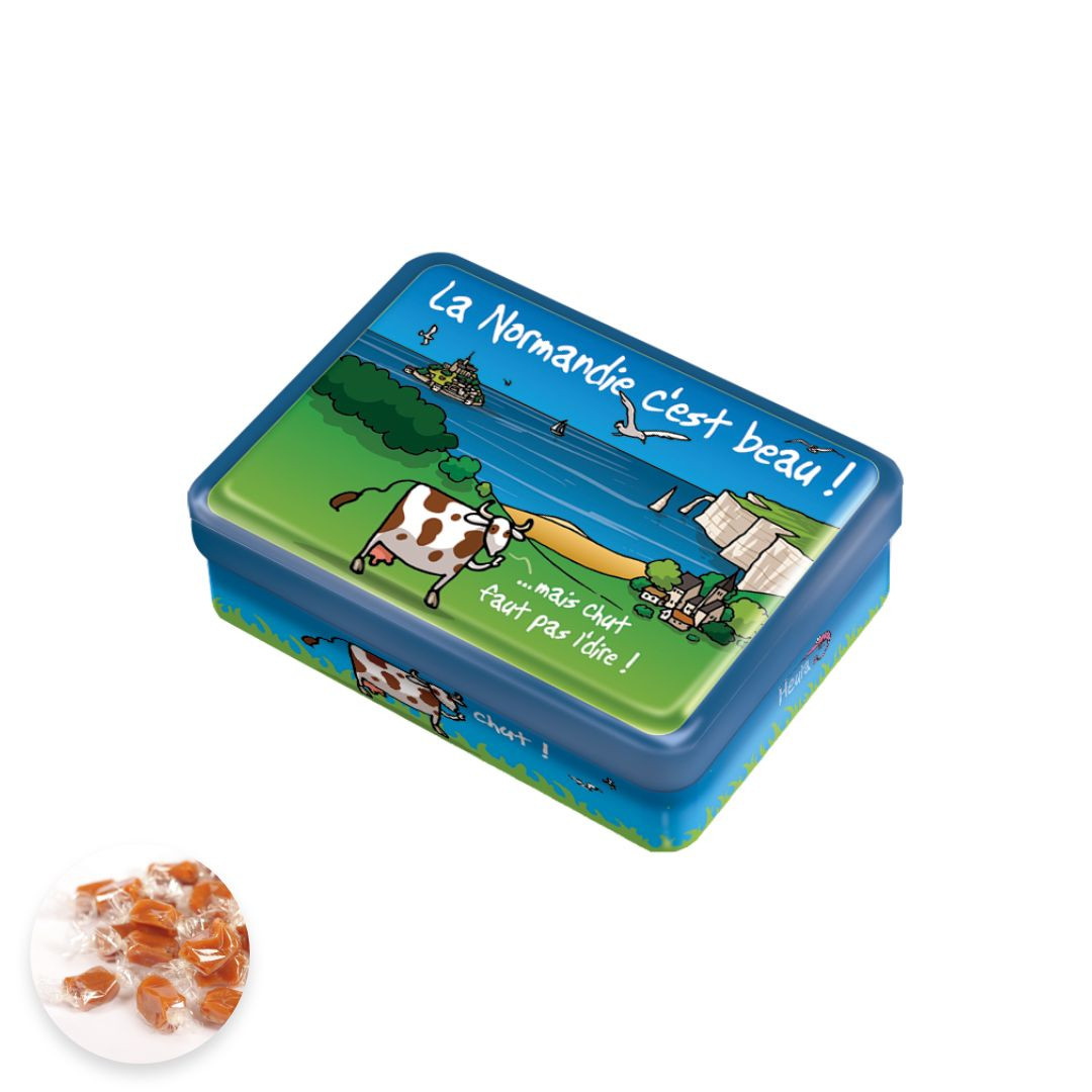 Achat Boîte demi sucrette la Normandie, c'est beau" HIHIHI caramels au beurre salé" en ligne 1 