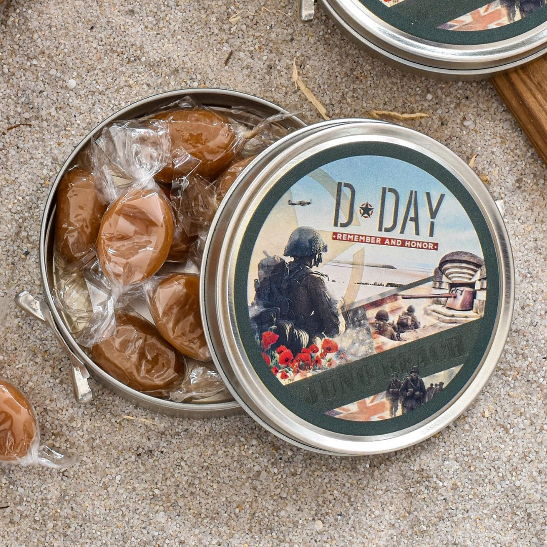 Achat Boîte cirage D-DAY remember bonbons caramel à la crème fabriqués en Normandie en ligne 3 