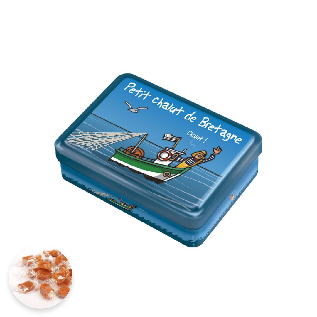 Achat Boite demi sucrette chalut de Bretagne caramels au beurre salé et à la fleur de sel de Bretagne en ligne 1 