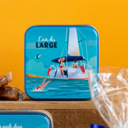 Boîte mini carrée "l'air du large" caramels au beurre salé