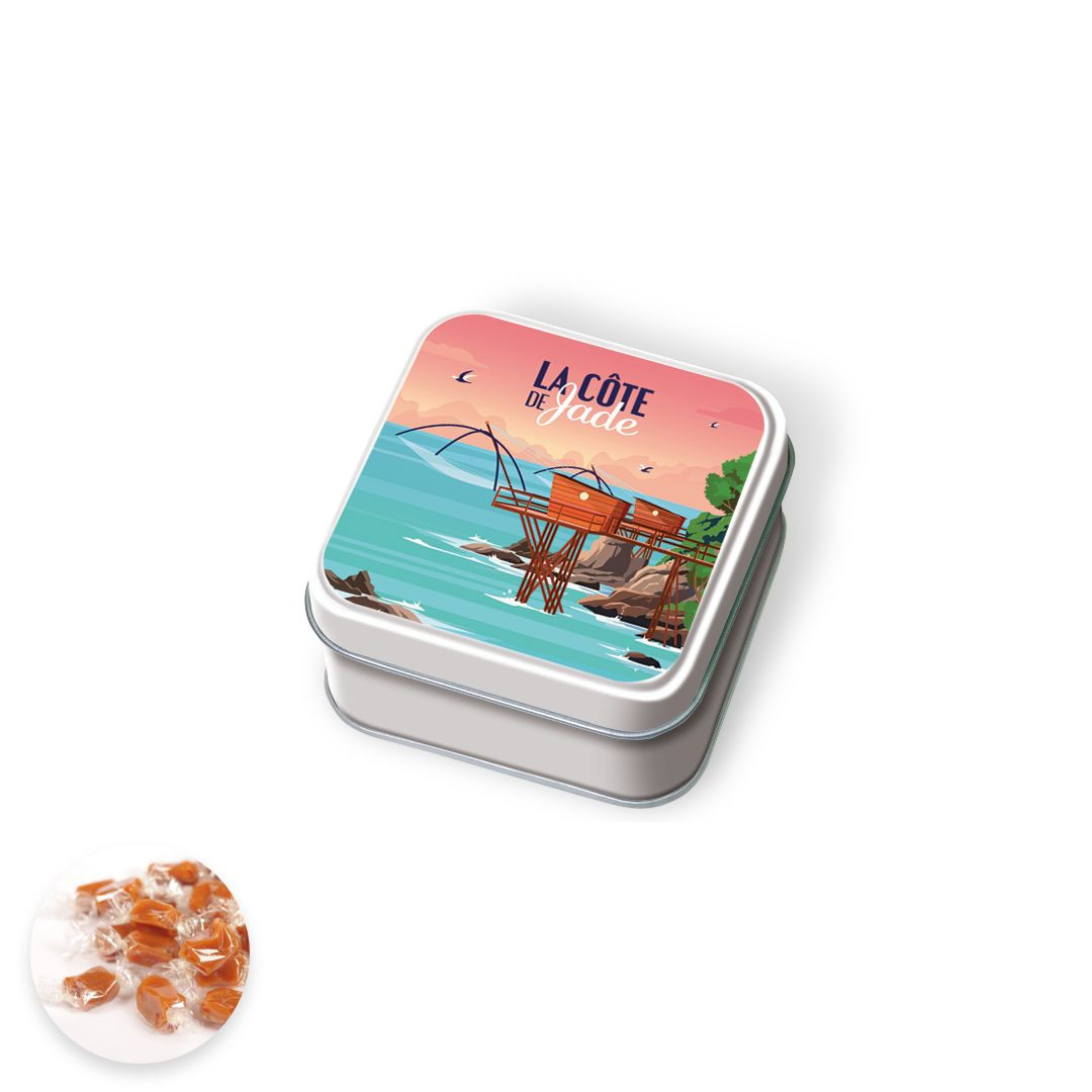 Achat Boîte savon impression pêcherie côte de Jade caramel au beurre salé et la fleur de sel de Guérande en ligne 1 