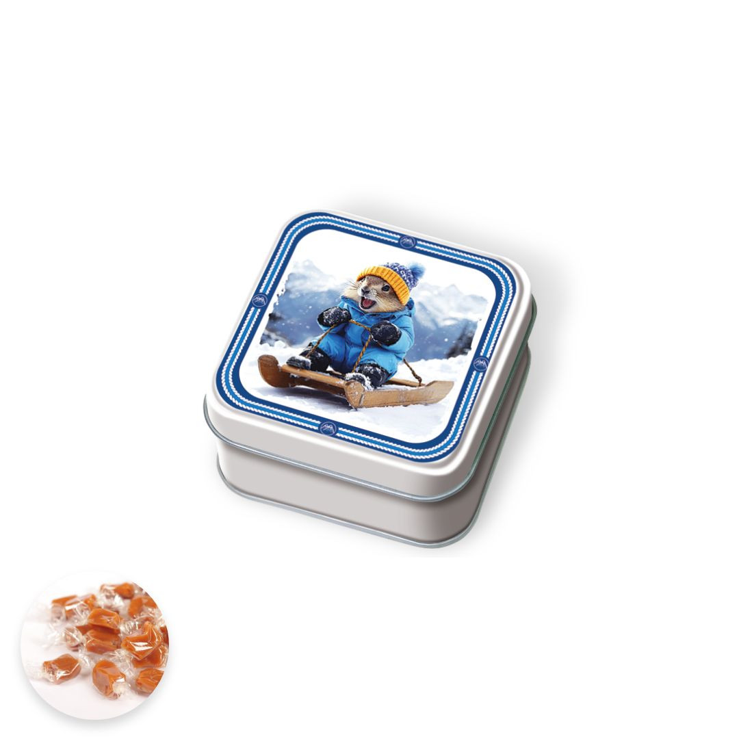 Achat Boîte savon marmotte en luge caramels au beurre salé et fleur de sel en ligne 1 