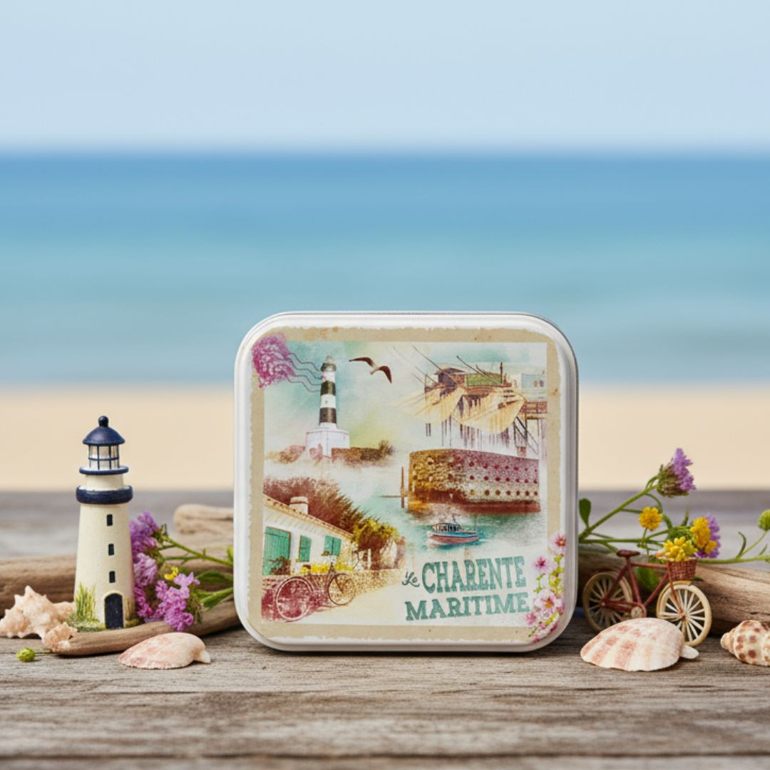 Achat Boite savon Charente vintage caramels au beurre salé et fleur de sel en ligne 3 