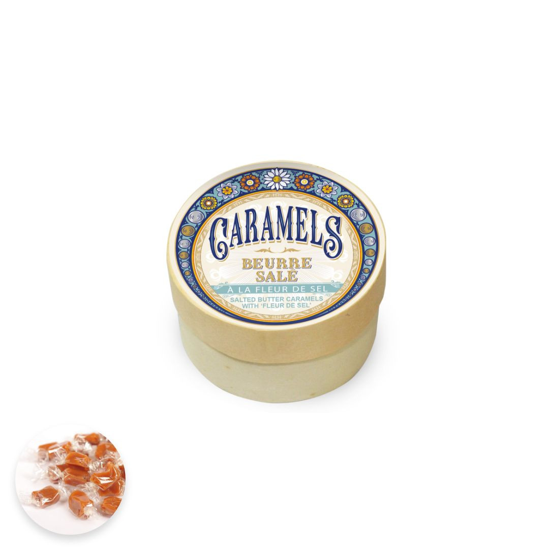 Achat Boite bois Caramels au beurre salé et à la Fleur de sel de Guérande en ligne 1 
