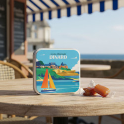 Boîte savon Dinard caramel au beurre salé et à la fleur de sel de Bretagne