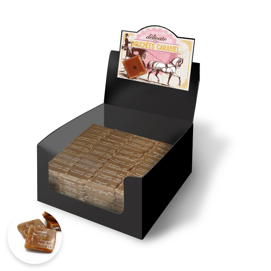 Achat Présentoir Voyages Gourmands 200 bouchées de caramel à la fleur de sel. en ligne 1 