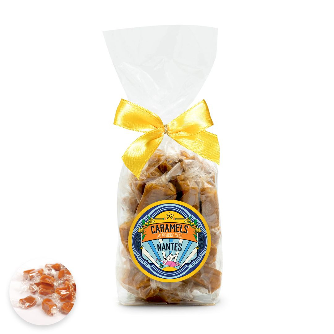 Achat Sachet Nantes art nouveau caramels au beurre salé et fleur de sel de Guérande en ligne 1 