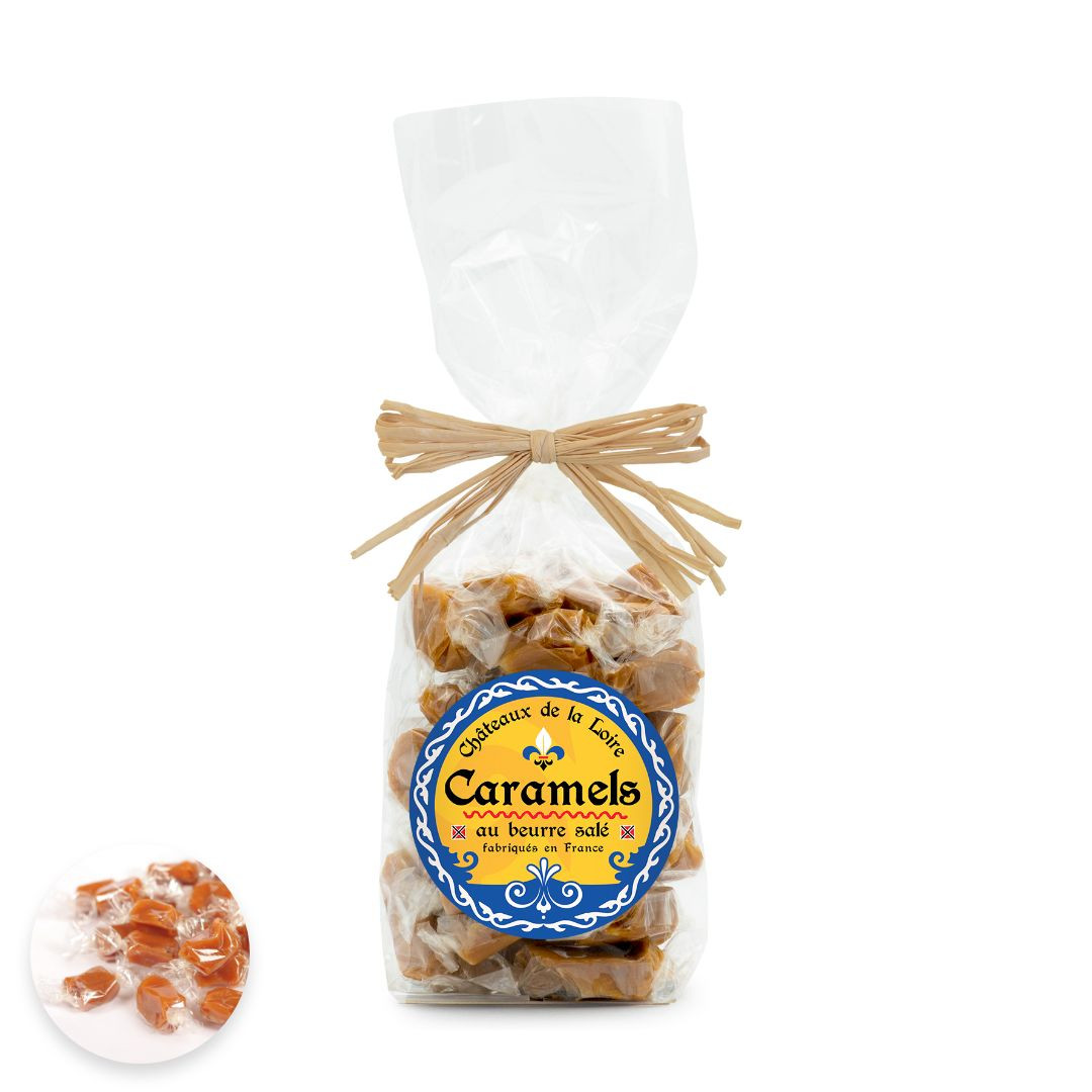 Achat Sachet multivues illustration Chateaux caramel au beurre sale et à la fleur de sel de Guérande en ligne 1 