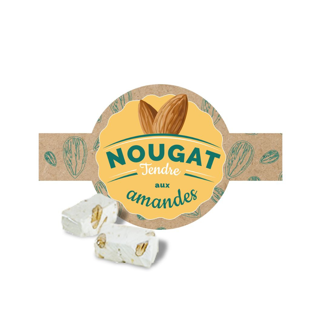 Achat Vrac Nougat tendre aux amandes + étiquette visuelle en ligne 1 