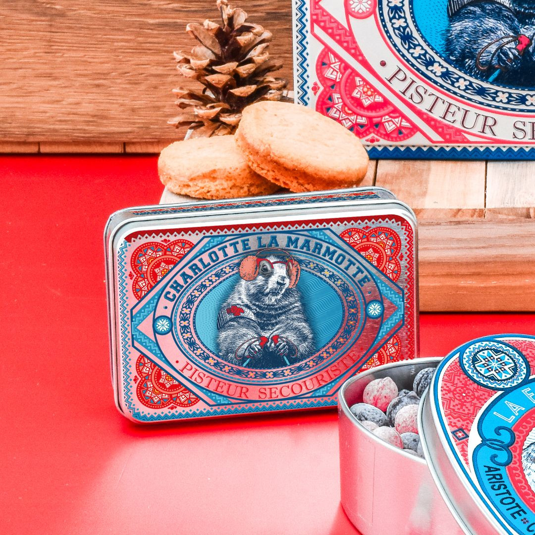 Achat Boîte pastille Charlotte la marmotte bonbons saveur myrtille framboise en ligne 3 