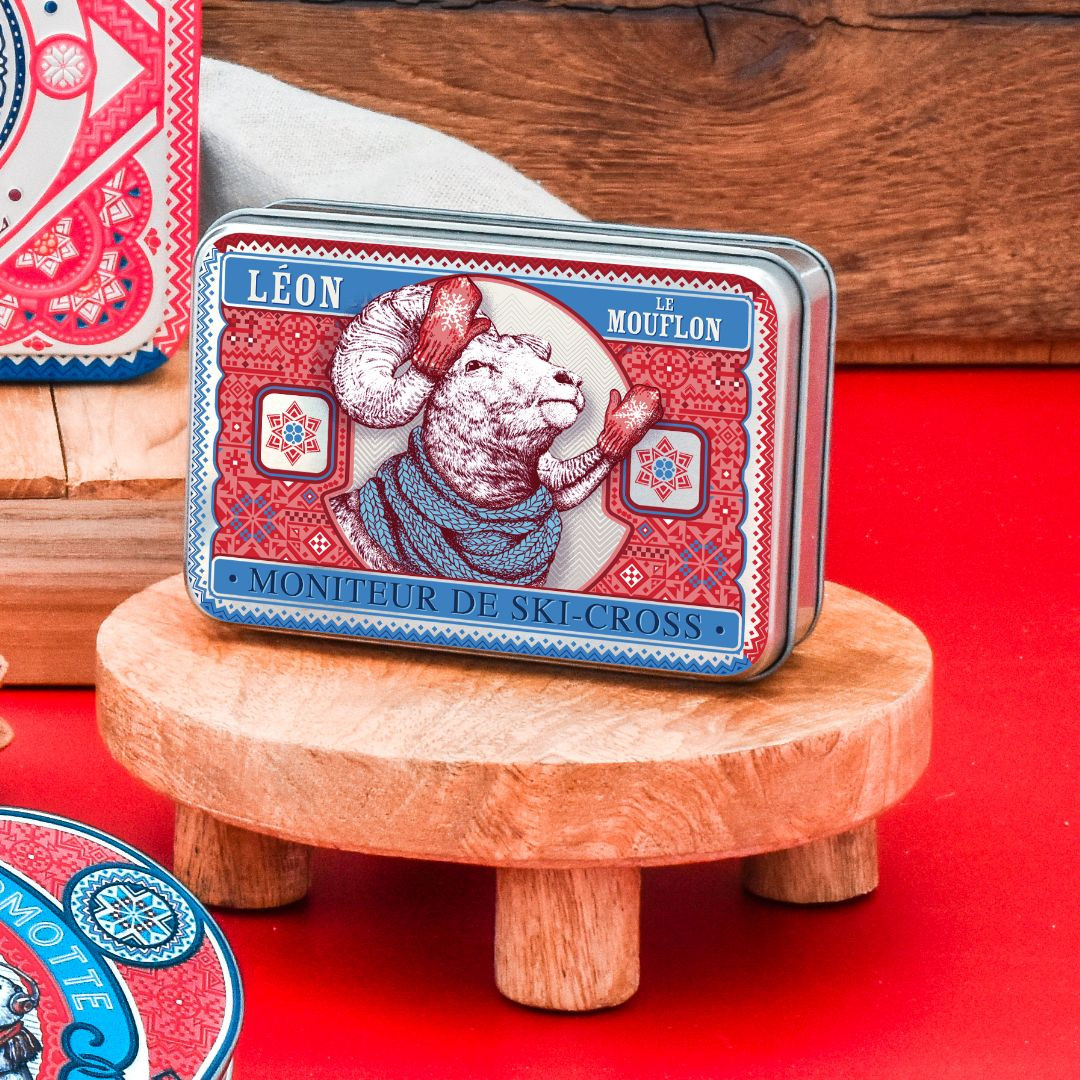 Achat Boîte pastille Léon le mouflon bonbons saveur myrtille framboise en ligne 3 