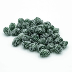 Bocal bouchon bois collection cœur rouge bonbons sucre cuit au génépi