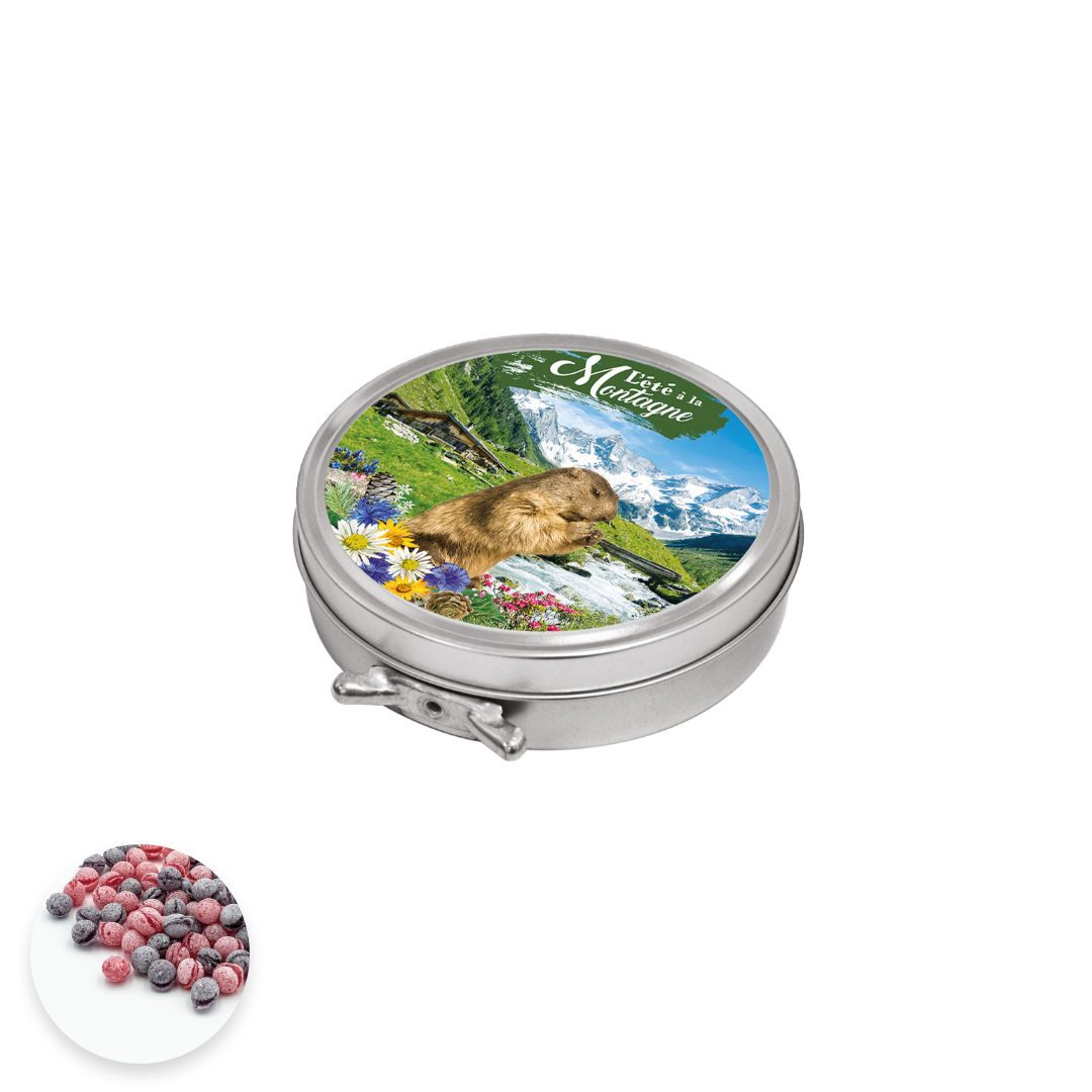 Achat Boite cirage collection montagne été bonbons sucre cuit myrtille et framboise en ligne 1 