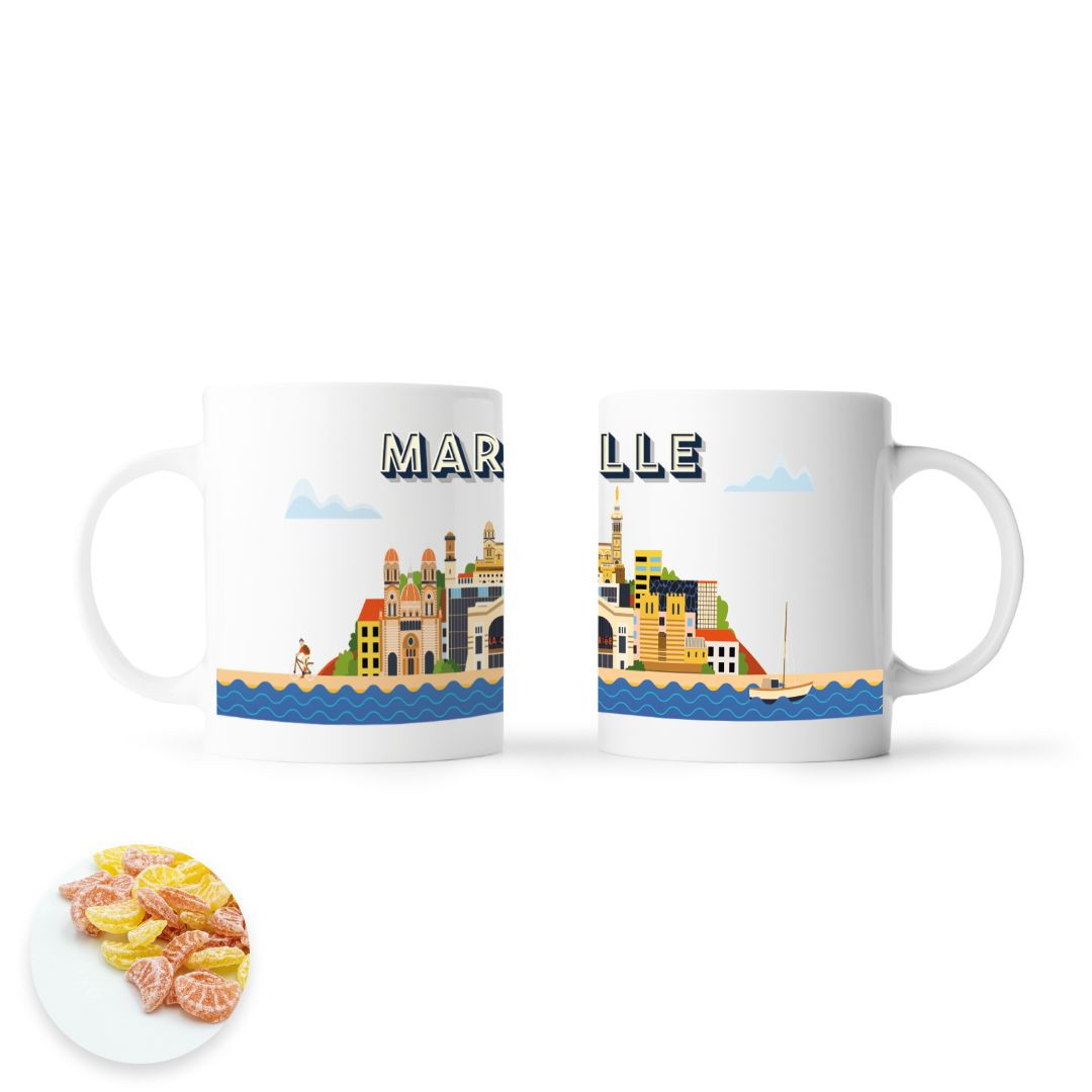 Achat Mug Marseille bonbons sucre cuit orange citron en ligne 1 