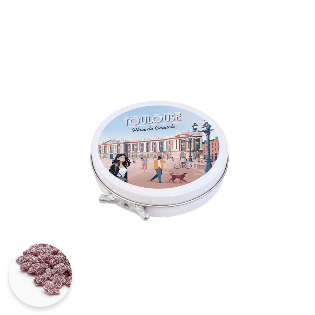 Achat Boîte cirage ronde Toulouse place du capitole sucre cuit violettes en ligne 1 