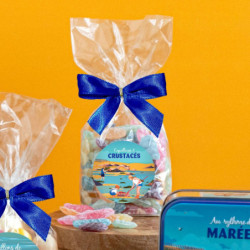 Sachet sucre cuit coquillages et crustacés