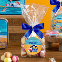 Sachet sucre cuit ballon de plage
