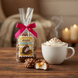 Sachet Voyages Gourmands herissons guimauve caramel et chocolat