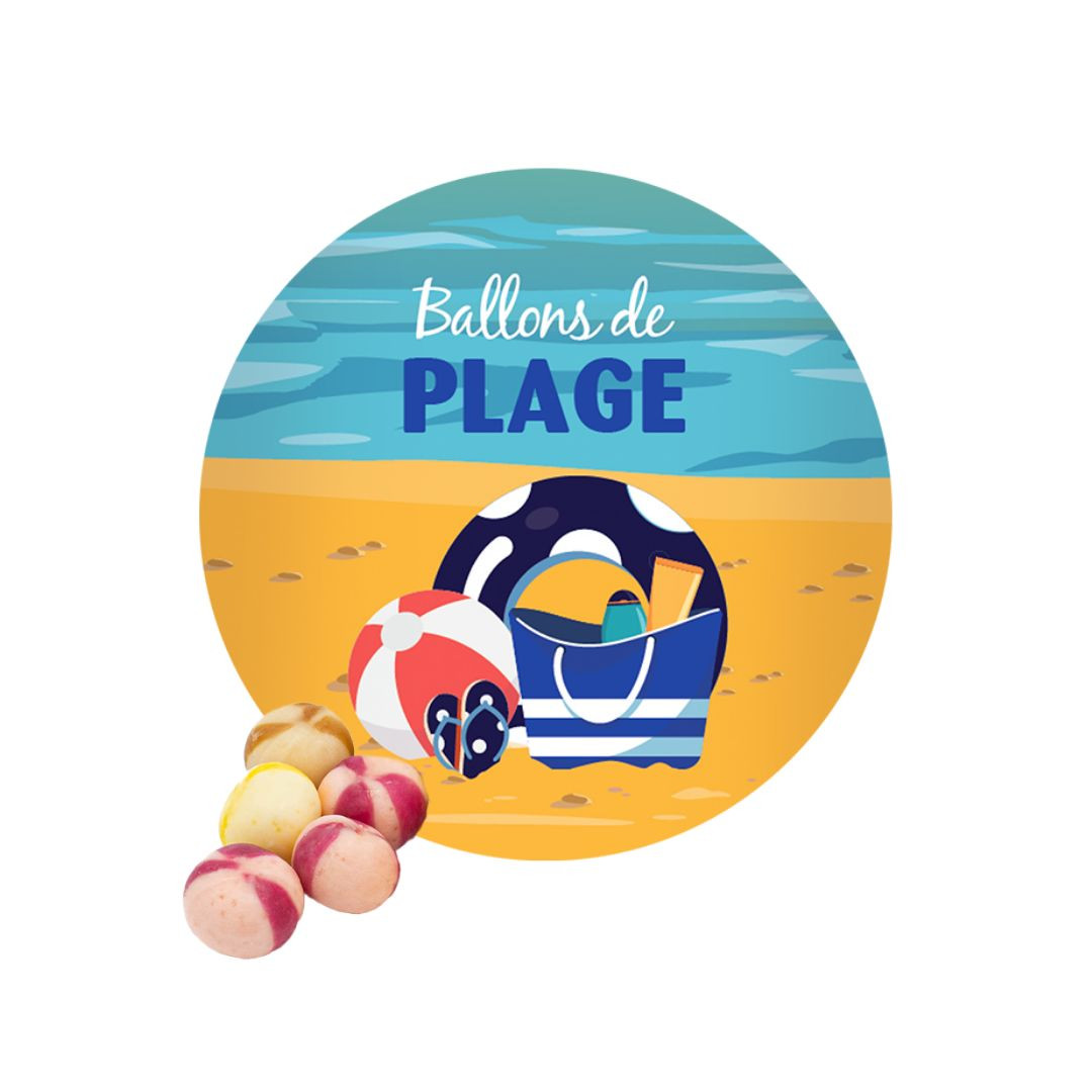 Achat Vrac ballons de plage + étiquette visuelle en ligne 1 