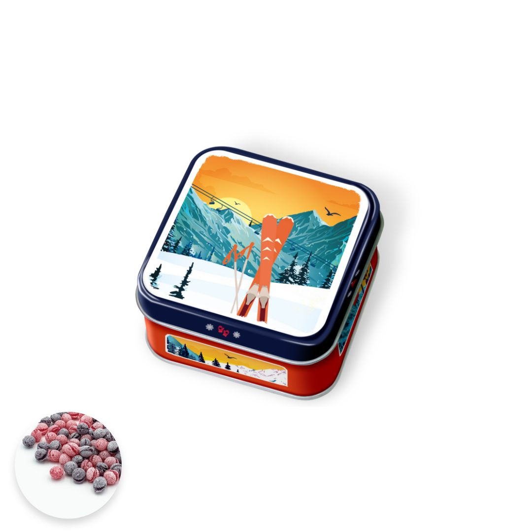 Achat Boîte savon rétro ski sucres cuits myrtilles framboises en ligne 1 