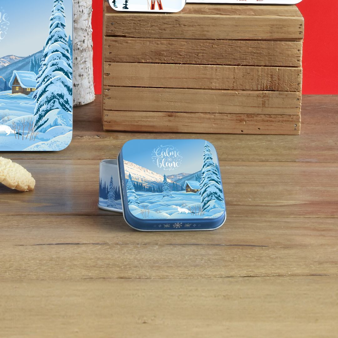 Achat Boîte savon paysage enneigé sucres cuits myrtilles et framboises en ligne 3 