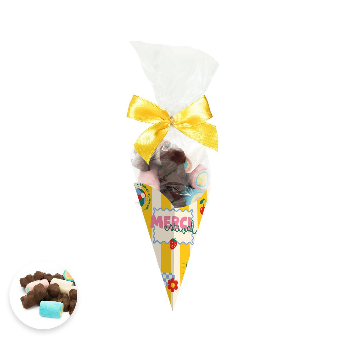 Achat cône merci oursons et rouleaux guimauves en ligne 1 