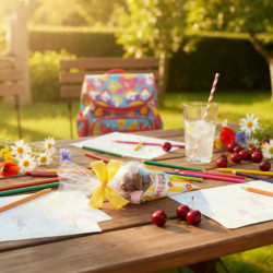 cône merci oursons et rouleaux guimauves