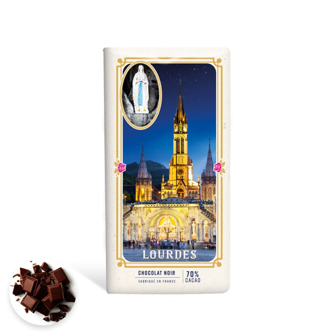 Achat Tablette  Lourdes chocolat noir 70% de cacao point de sel en ligne 1 