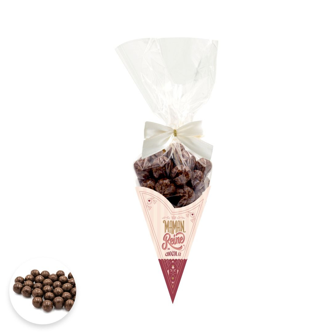 Achat Cône Maman assortiments billes chocolat croustillant lait blanc et noir en ligne 1 