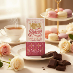 Tablette Maman chocolat noir au sel de Guérande 70% cacao