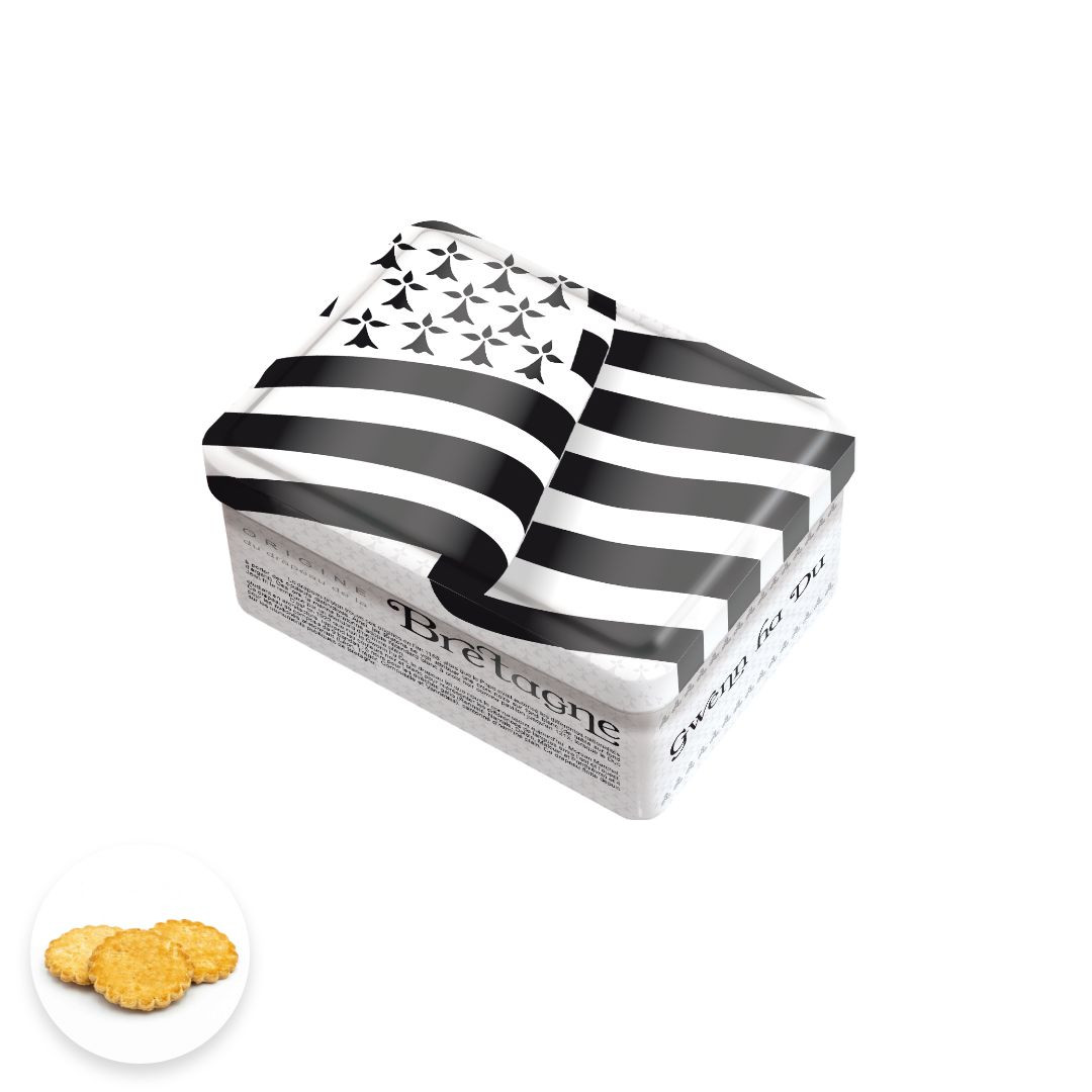 Achat Boîte sucrette drapeau breton grandes galettes bretonnes en ligne 1 
