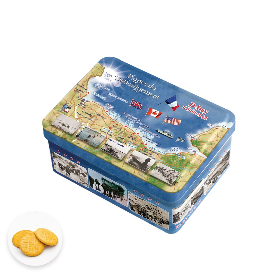 Achat Boîte sucrette les plages du débarquement grands sablés en ligne 1 