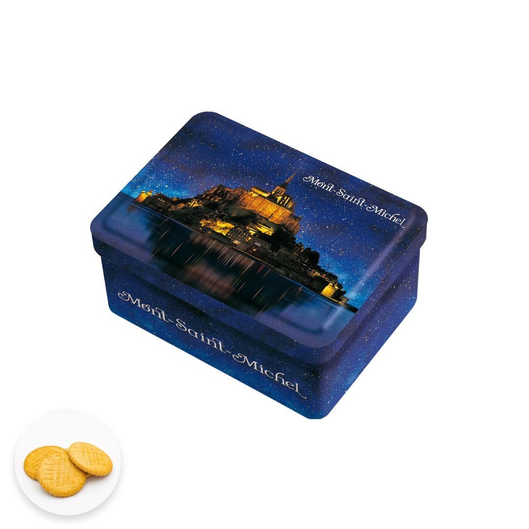 Achat Boîte sucrette Mont-Saint-Michel nuit grands sablés normands en ligne 1 
