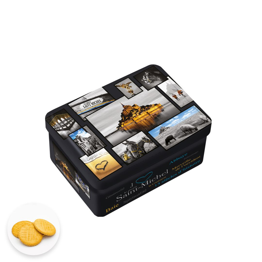 Achat Boîte sucrette j'aime le Mont-Saint-Michel grands sablés normands en ligne 1 