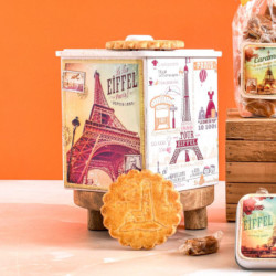 Boîte collector Paris vintage grandes galettes