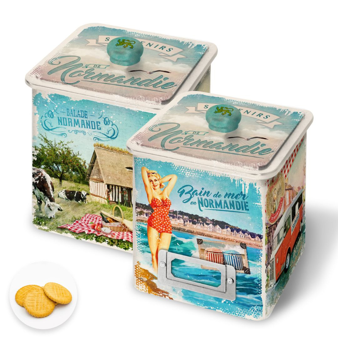 Achat Boîte collector Normandie vintage grands sablés normands en ligne 1 
