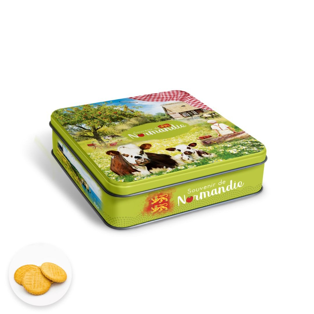 Achat Boîte carrée multivues Normandie sablés normands en ligne 1 