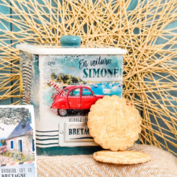 Grande boîte collector Bretagne vintage grandes galettes bretonnes