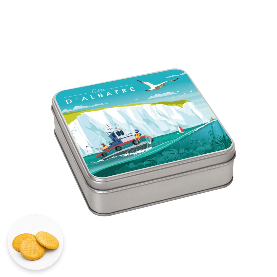 Achat Boîte carrée côte d'Albatre sablés normands en ligne 1 