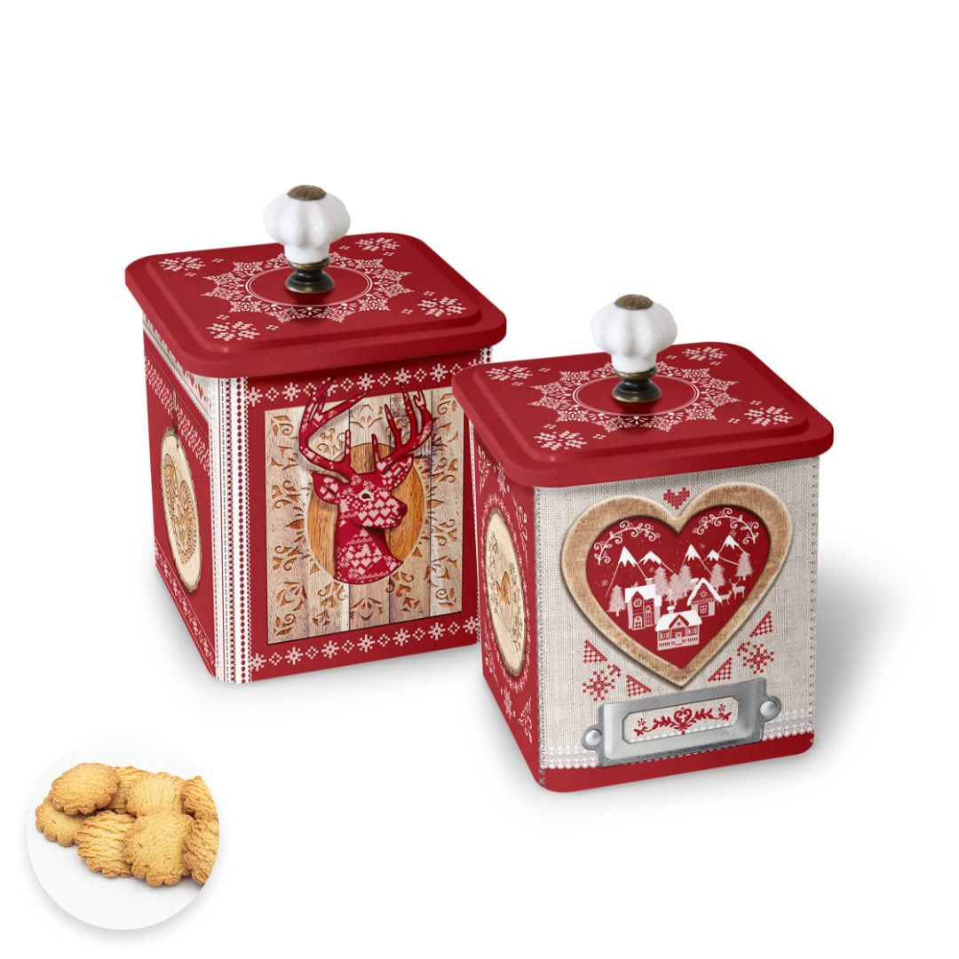 Achat Boîte demi-collector collection cœur rouge sablés au beurre des Alpes en ligne 1 