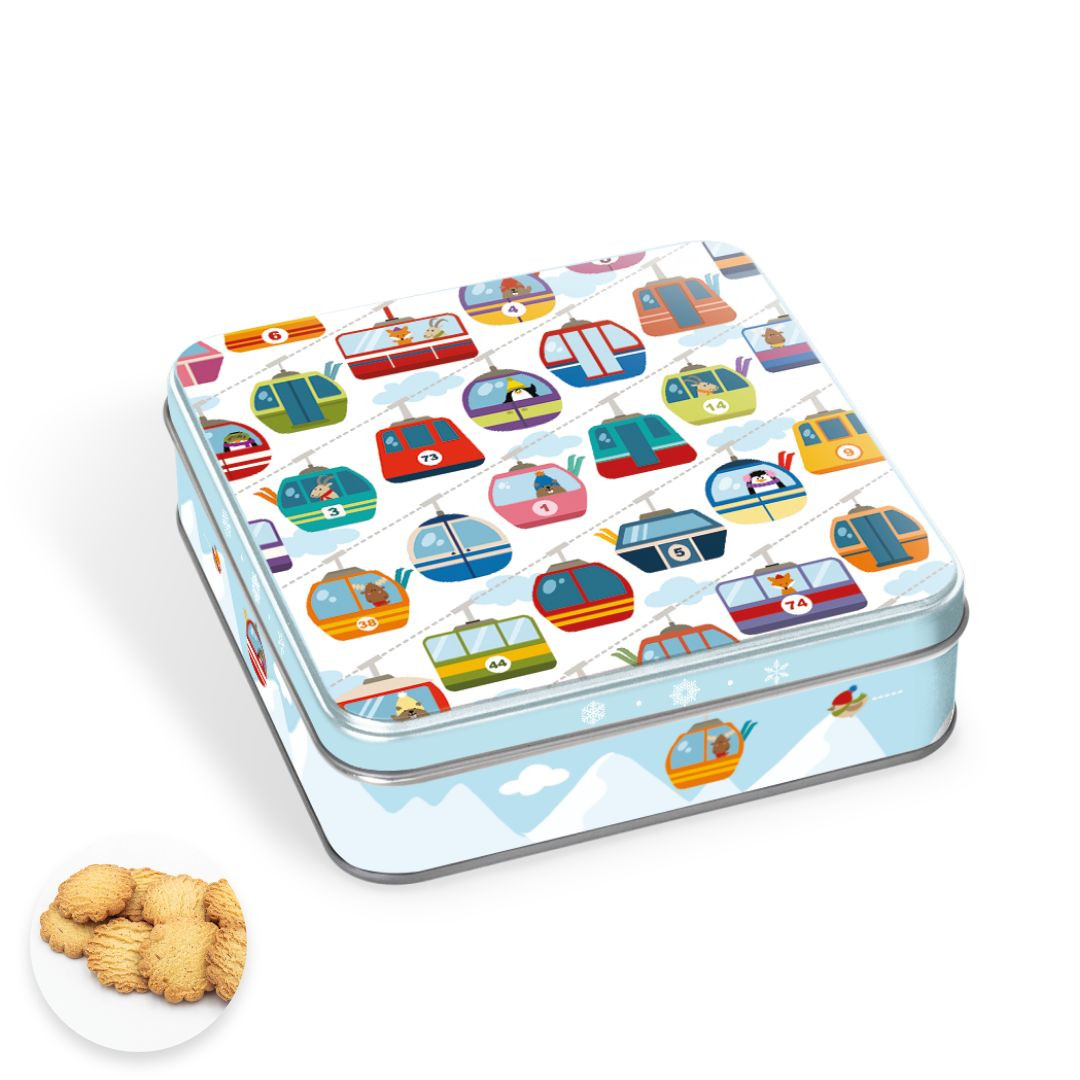 Achat Boîte carrée collaboration Lali télécabines sablés au beurre des Alpes en ligne 1 