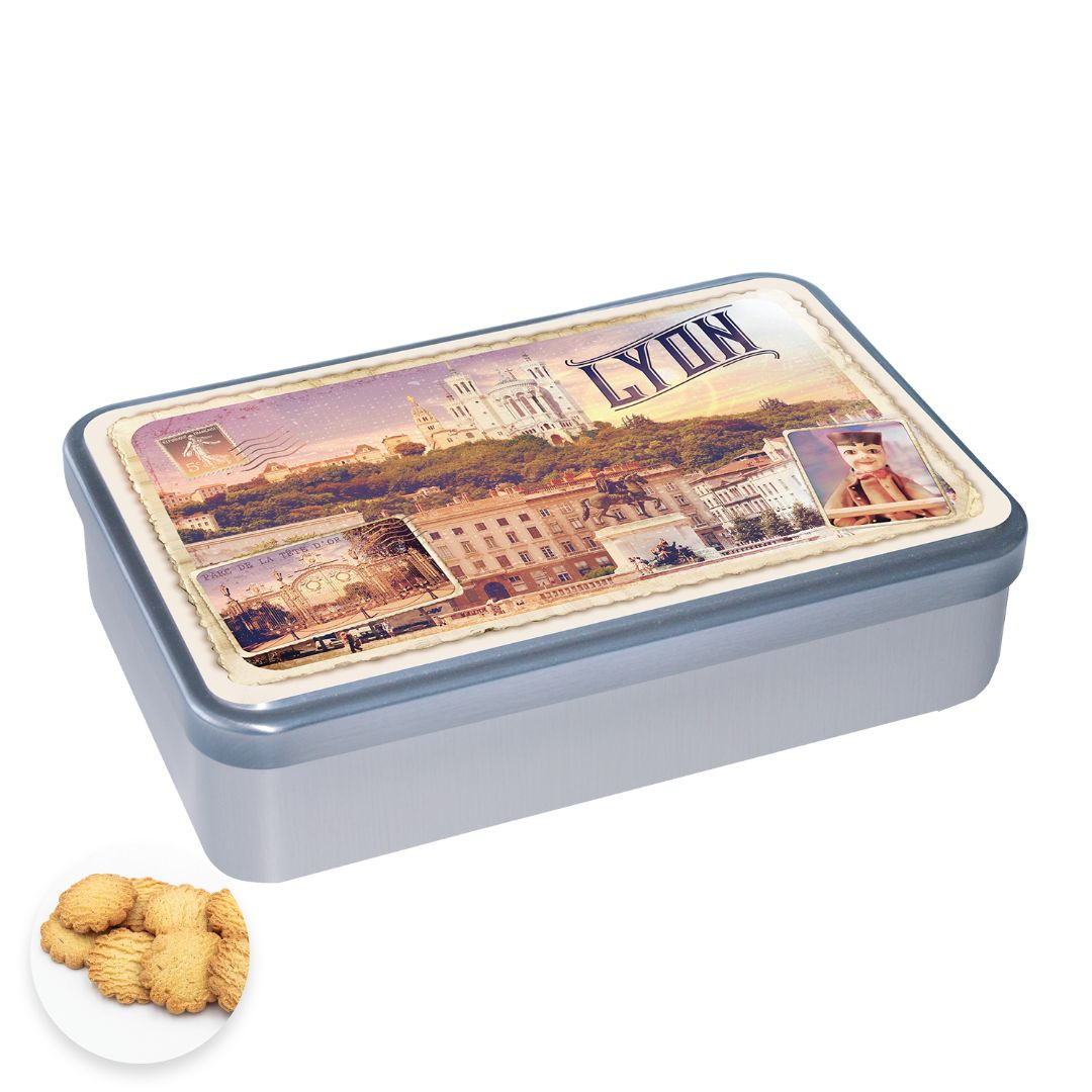 Achat Boîte plate collection Lyon sablés au beurre des Alpes en ligne 1 
