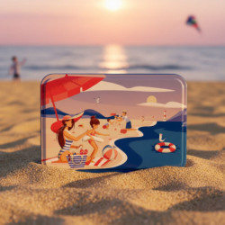 Boîte sucre plage assortiment palets et galettes