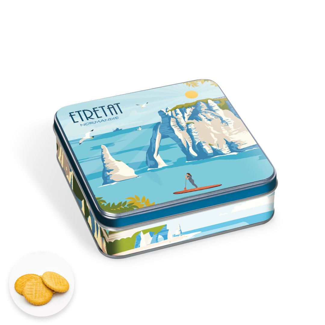 Achat Boîte carrée ÉTRETAT paddle sablés normands en ligne 1 