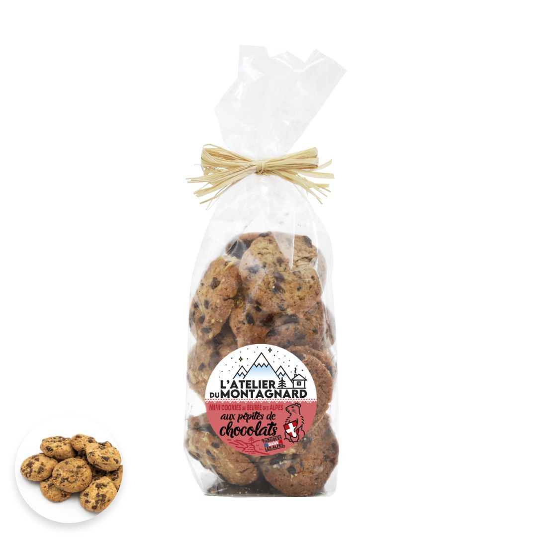 Achat Sachet de mini-cookies aux pépites de chocolat et beurre des Alpes en ligne 1 