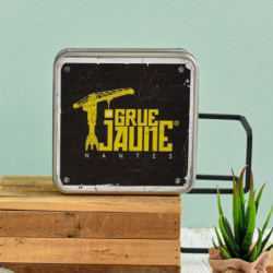 Boîte carrée grue jaune galettes pur beurre à la fleur de sel de Guérande