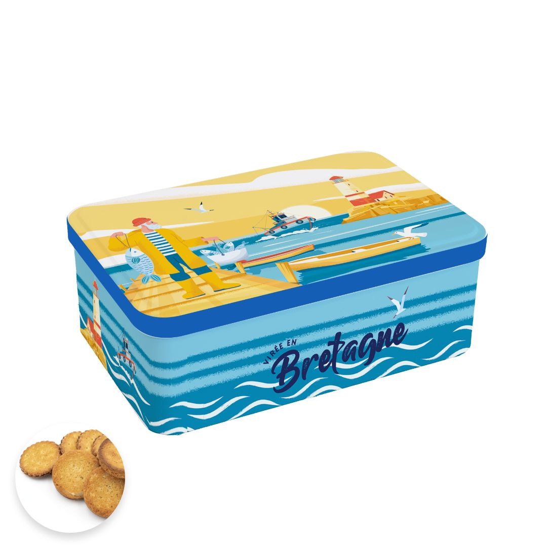Achat Boîte sucre port de pêche assortiment breton palets et galettes en ligne 1 