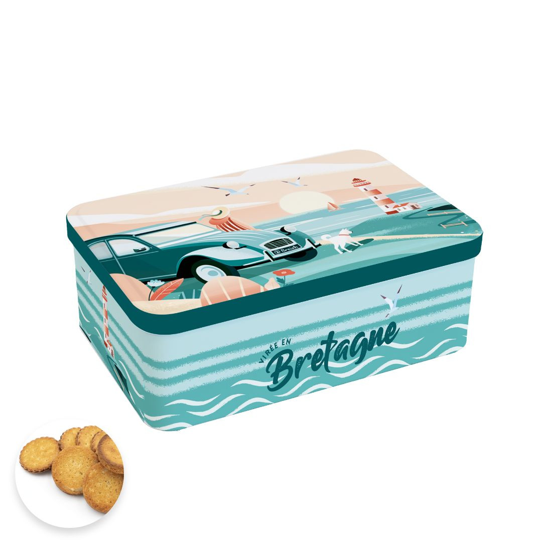 Achat Boîte sucre 2 cheveaux assortiment breton palets et galettes en ligne 1 