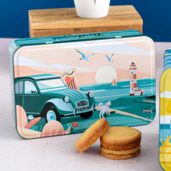 Boîte sucre 2 cheveaux assortiment breton palets et galettes