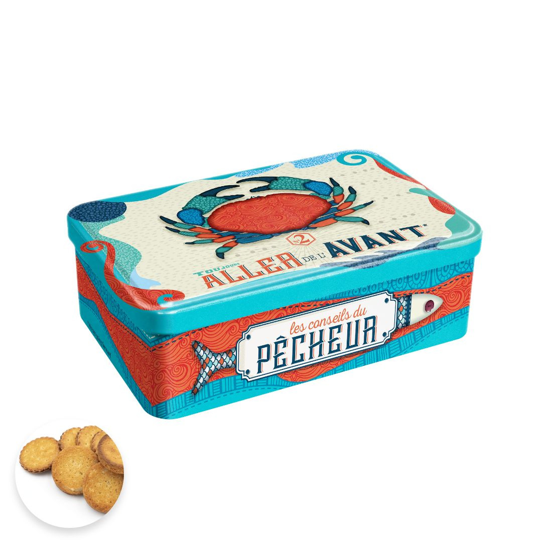 Achat Boîte sucre crabe patchwork assortiment palets et galettes en ligne 1 